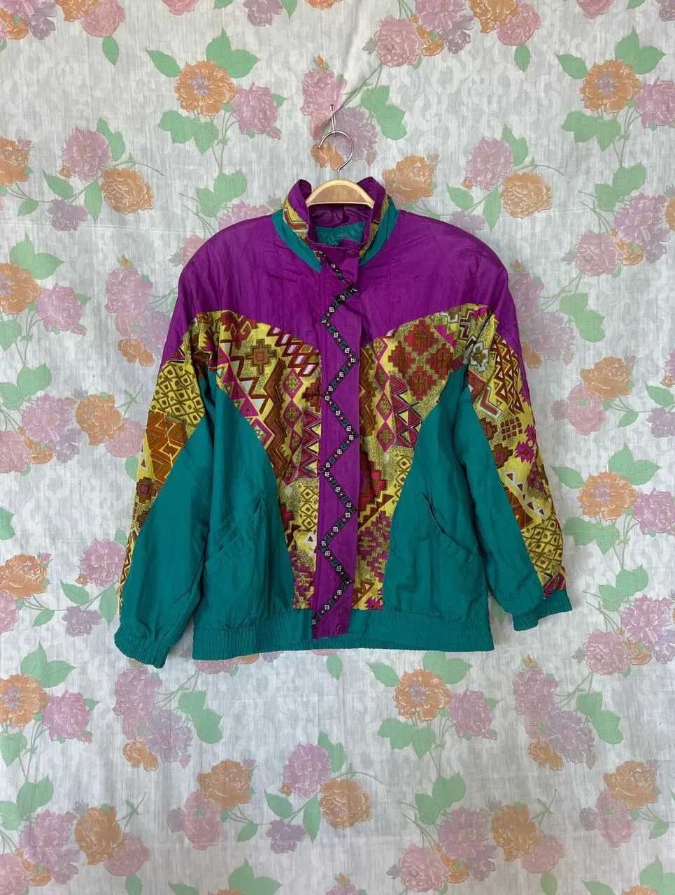 90's Hysterical Purple Windbreaker