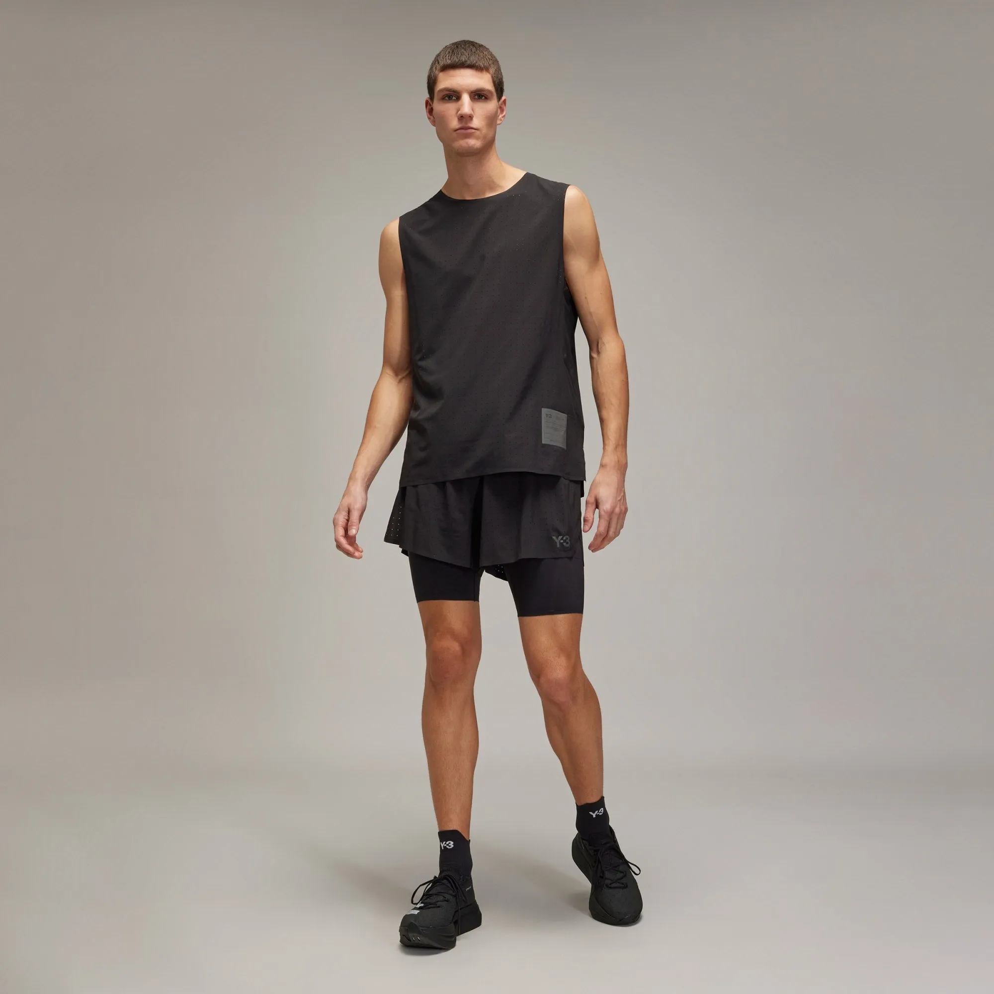 adidas Y-3 Running Shorts   Tights Black