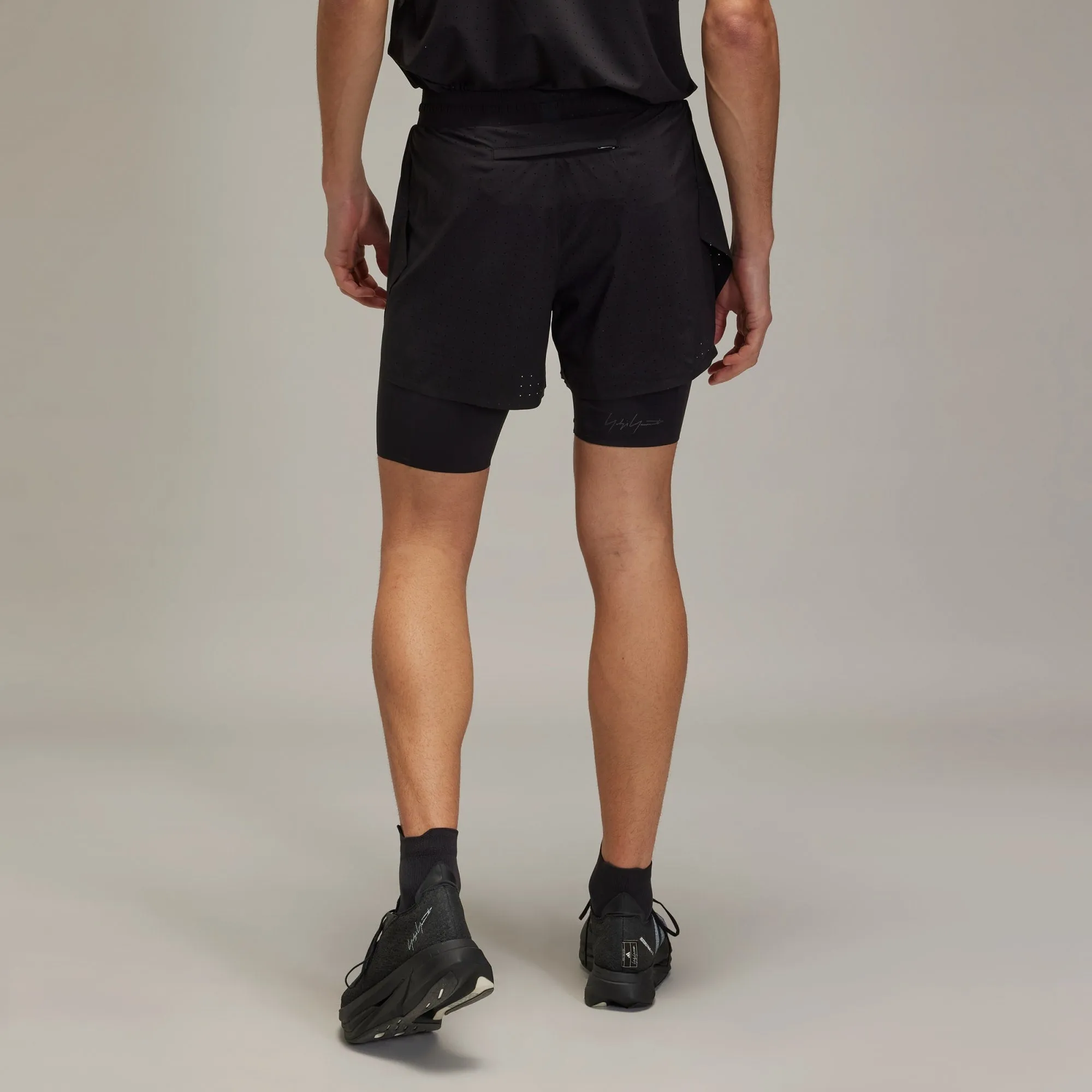 adidas Y-3 Running Shorts   Tights Black