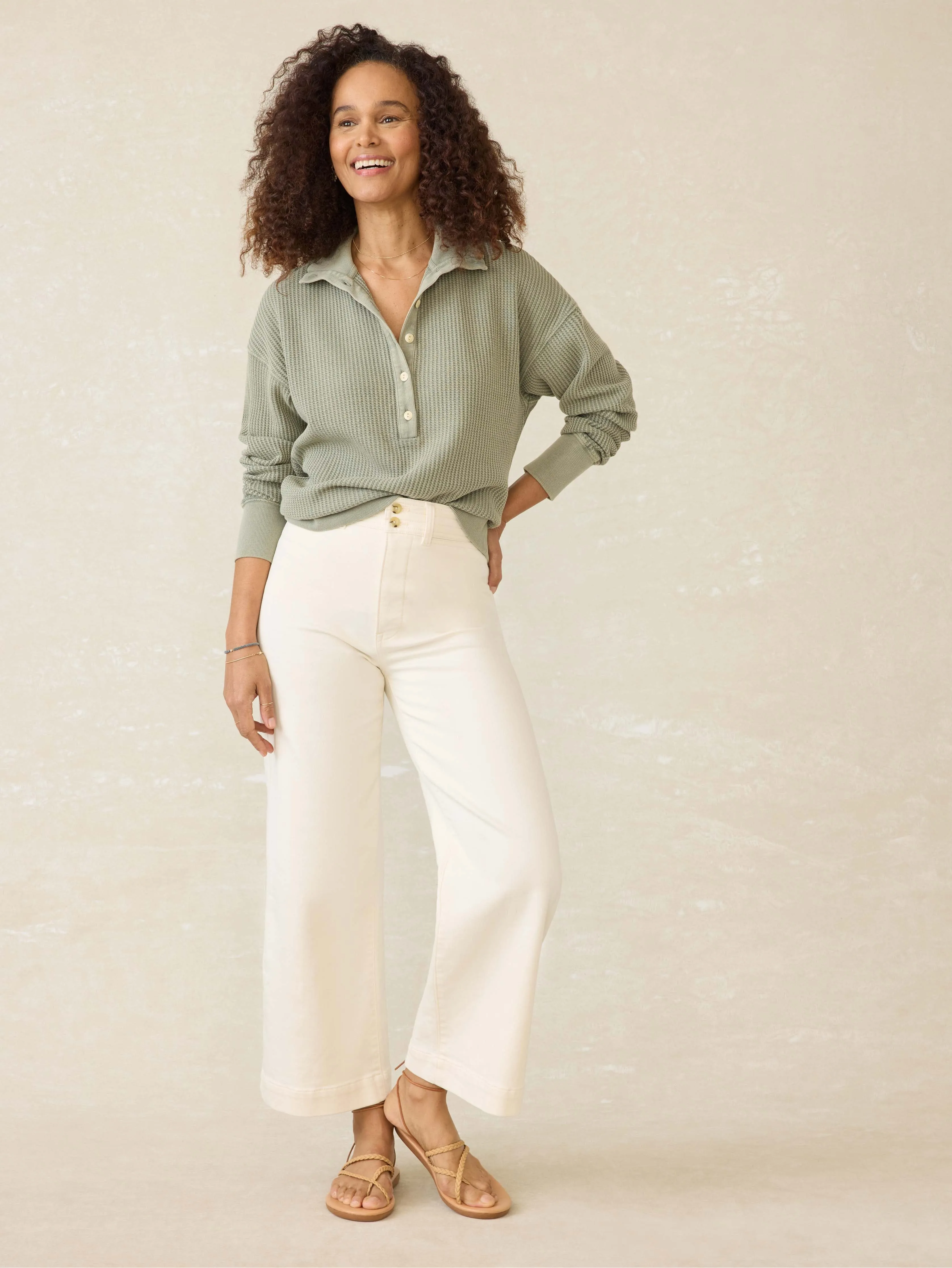 Après Waffle Henley - Coastal Sage