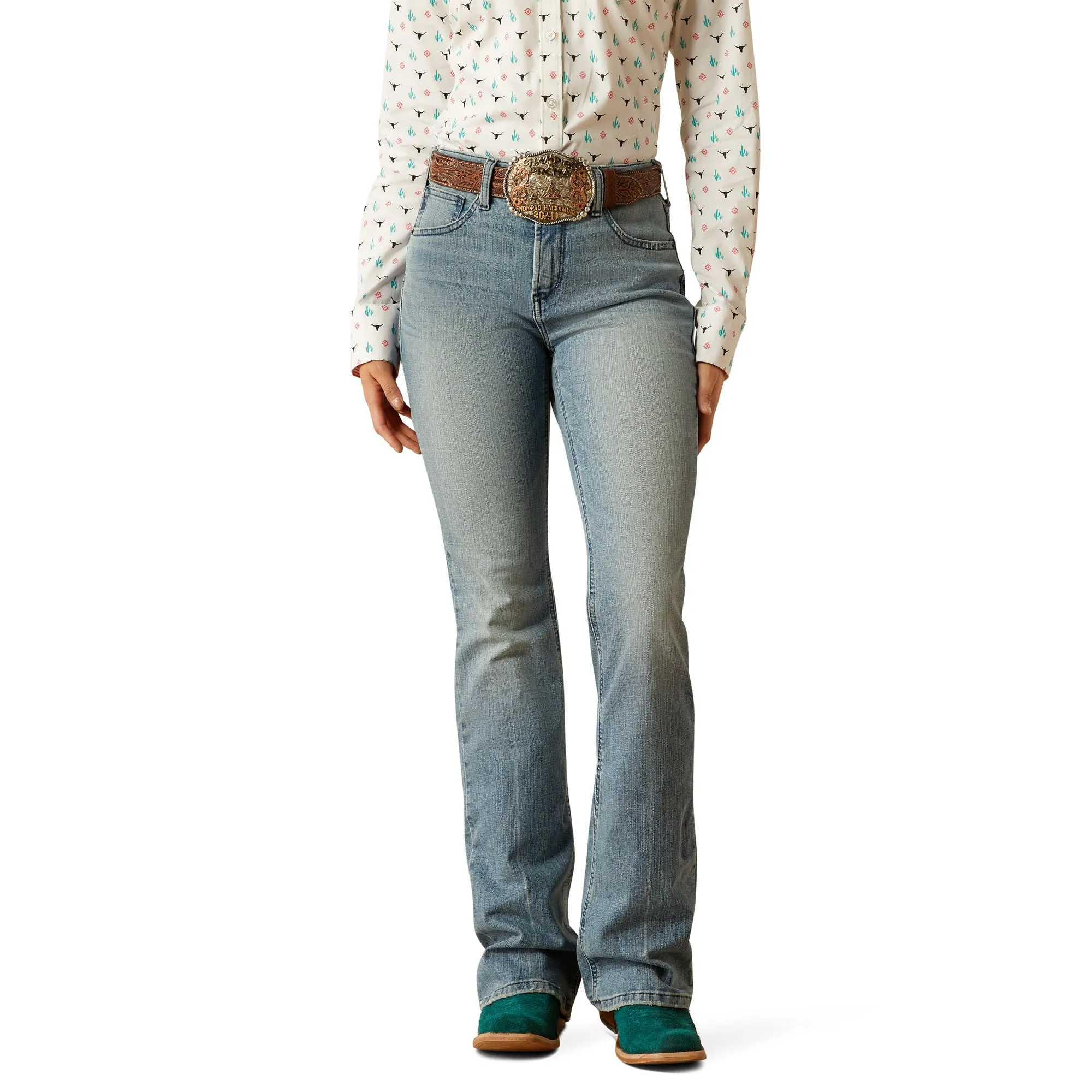 Ariat Ladies High Rise Bessie Boot Cut Jeans