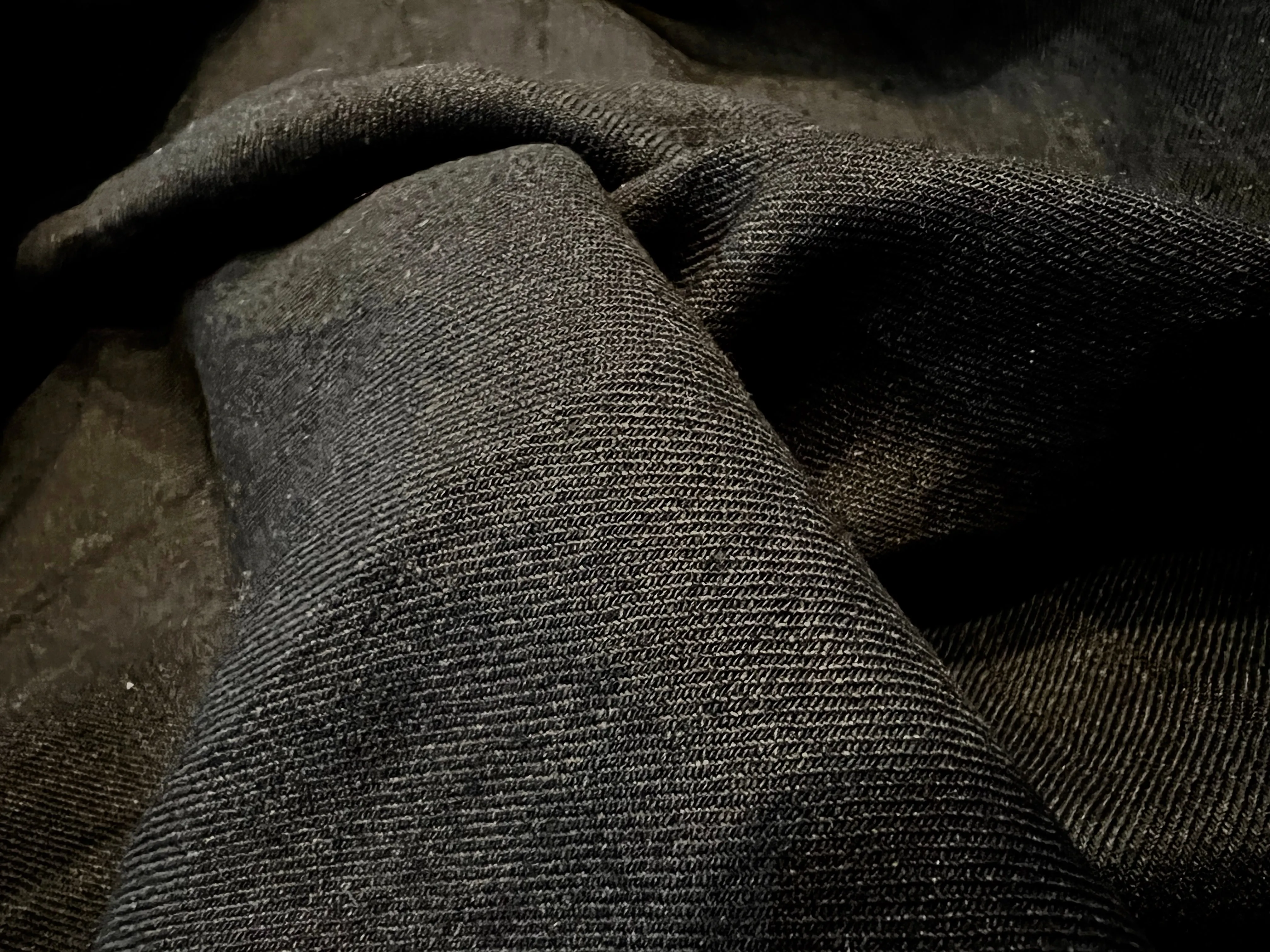 Black Lightweight 100% Linen.   1/4 Metre Price