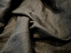 Black Lightweight 100% Linen.   1/4 Metre Price