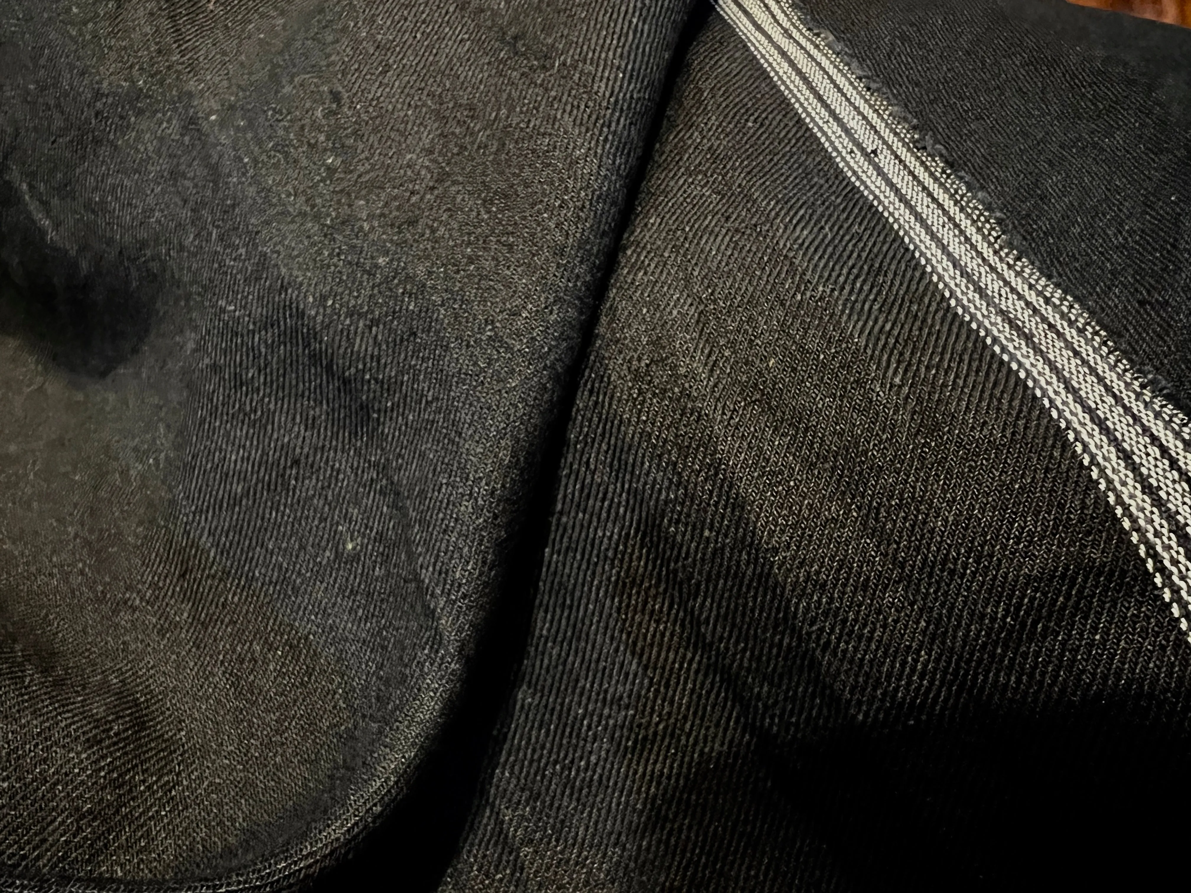 Black Lightweight 100% Linen.   1/4 Metre Price