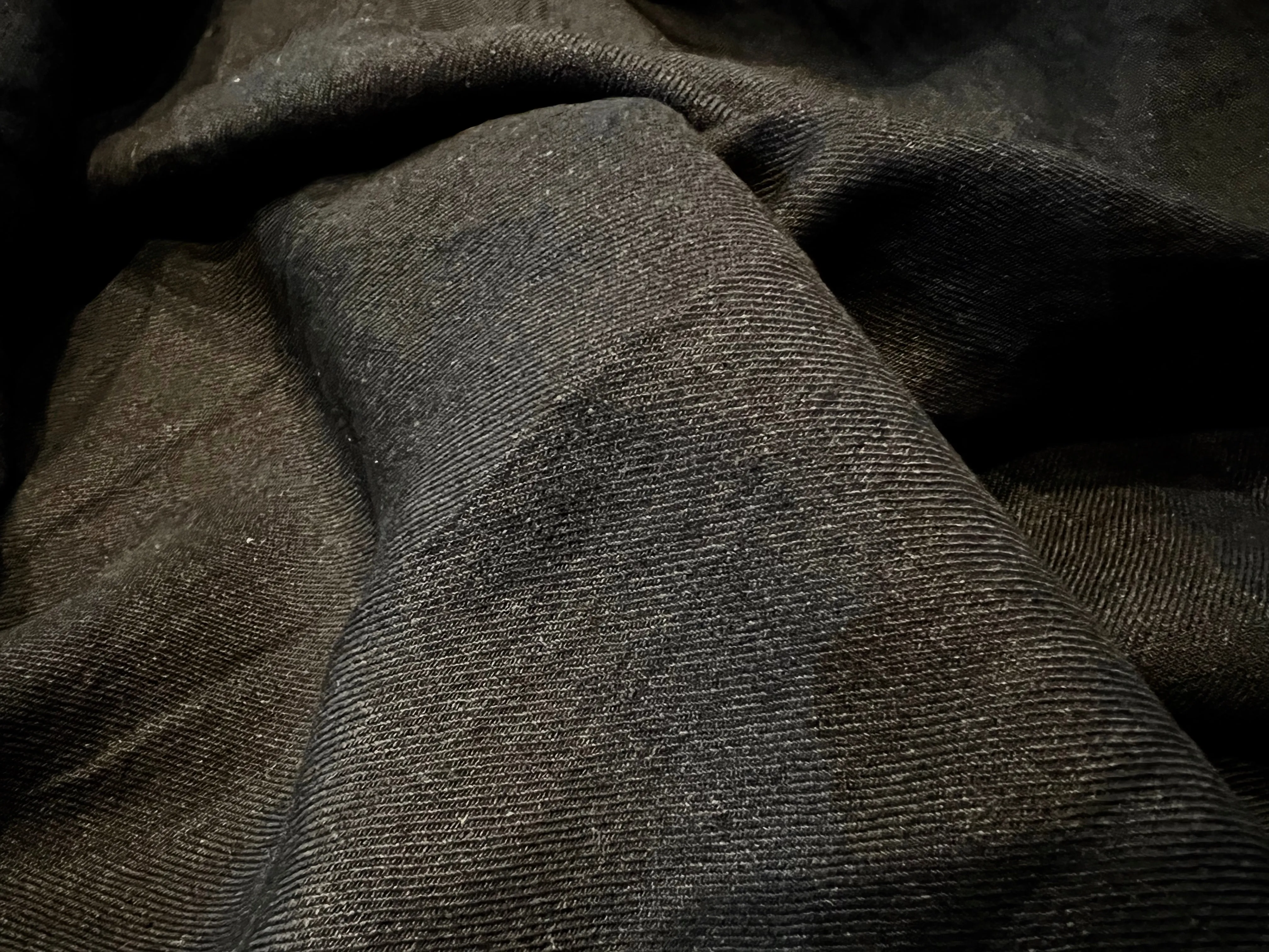 Black Lightweight 100% Linen.   1/4 Metre Price