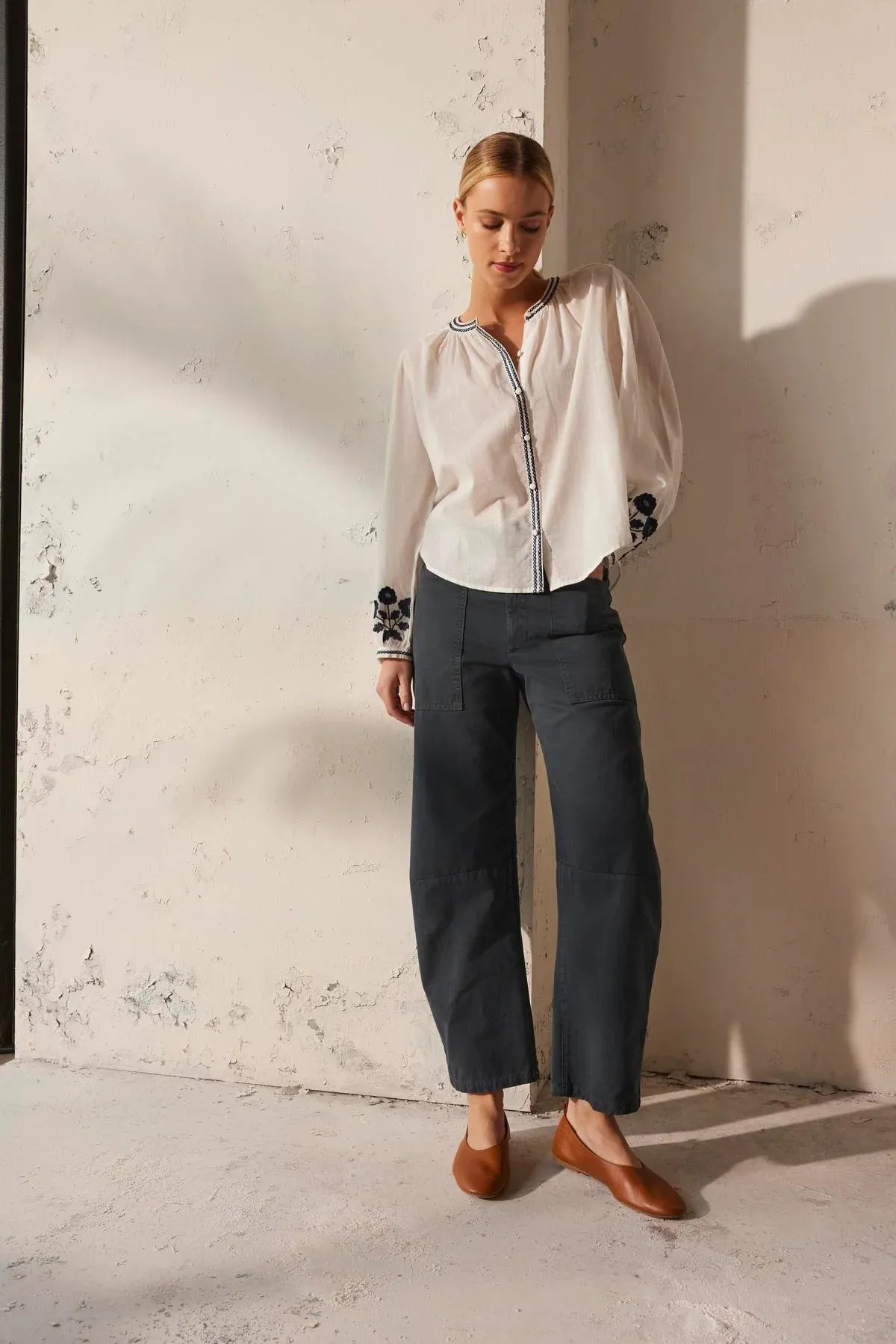 Brylie Sanded Twill Utility Pant