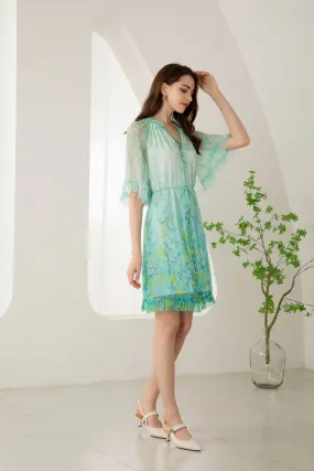 Carina short silk dress