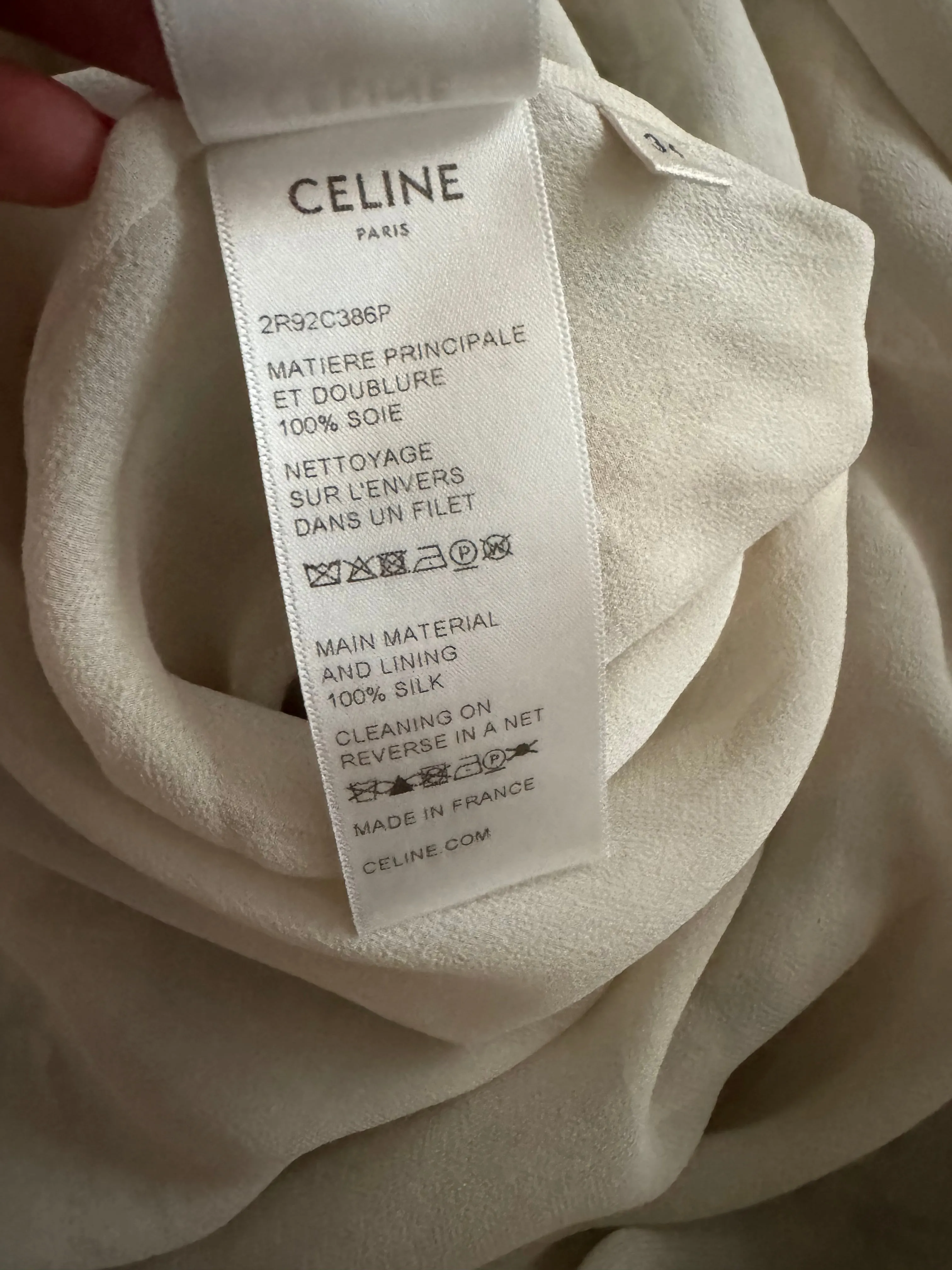 CELINE SILK-CHIFFON MIDI DRESS IN FLORAL MOTIF WITH BOTTOM RUFFLE Size F 34 ladies