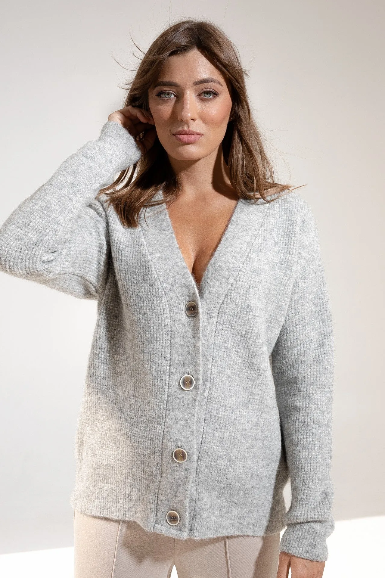 Corn Wool Sweater - Grey
