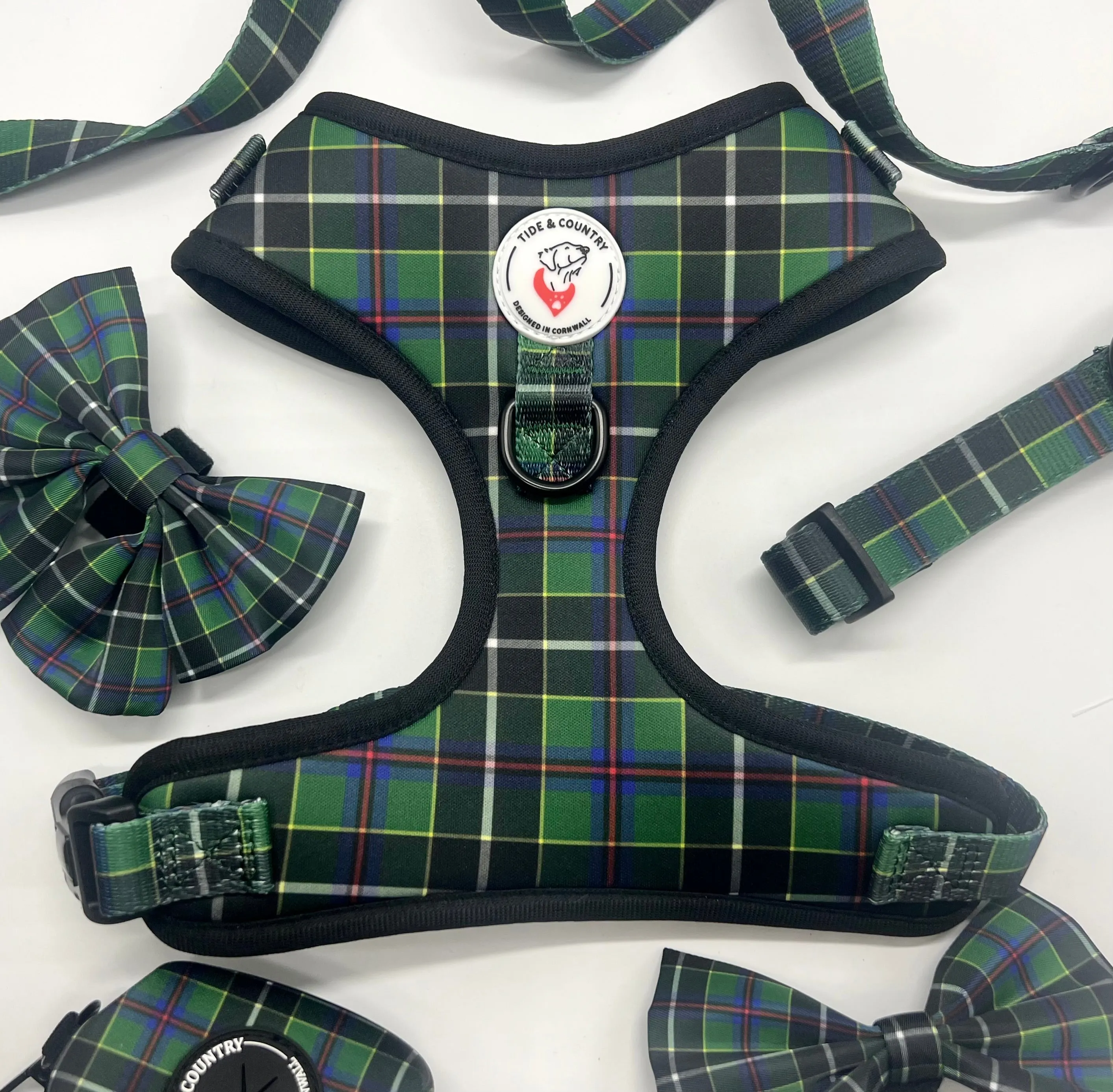 Cornish Hunting Tartan Bow Tie - Velcro