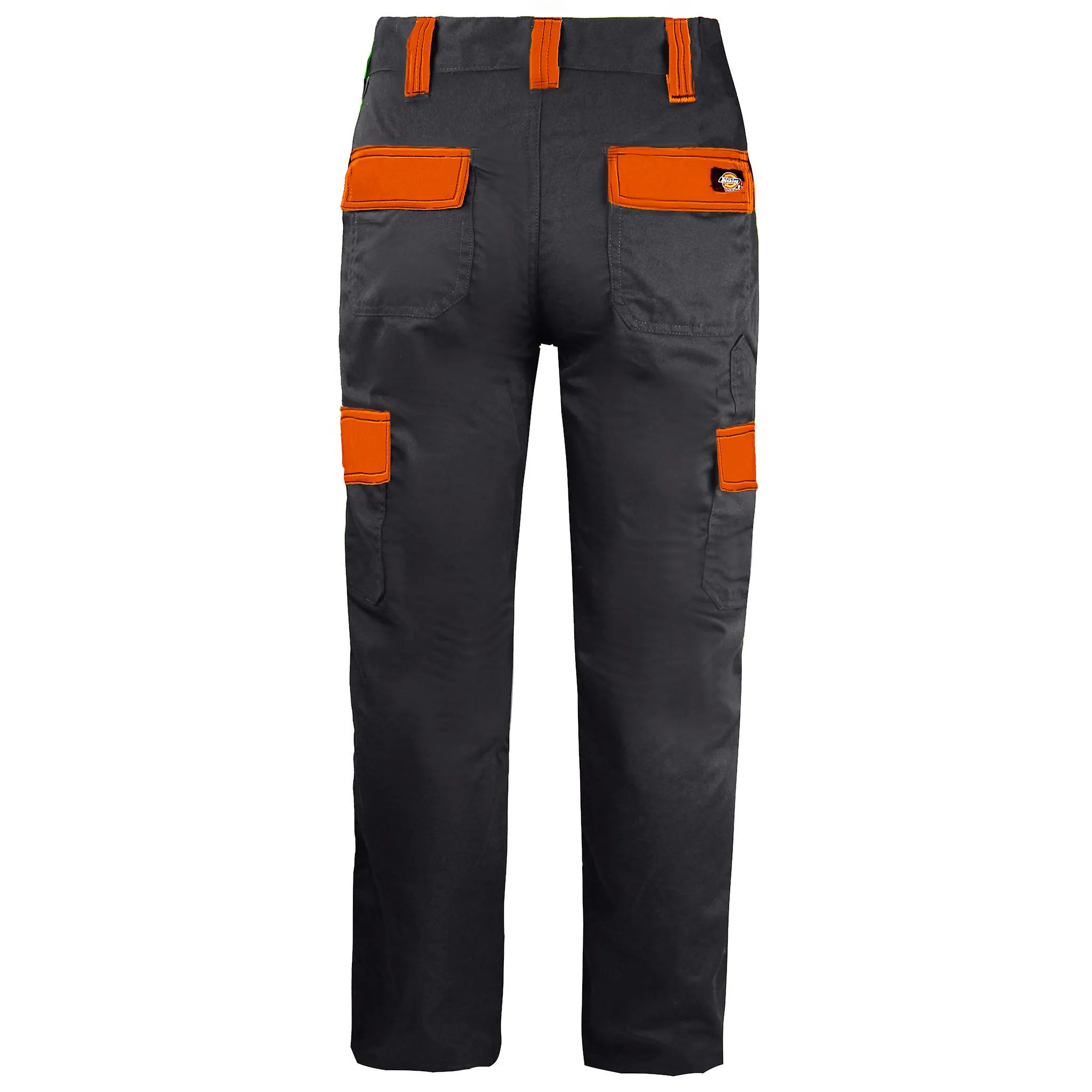 Dickies Everyday Mens Grey/Orange Work Wear Trousers