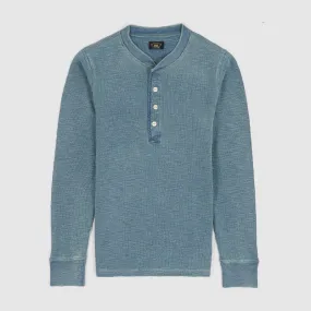 Double RL Ladies Long Sleeve Waffle Henley Shirt