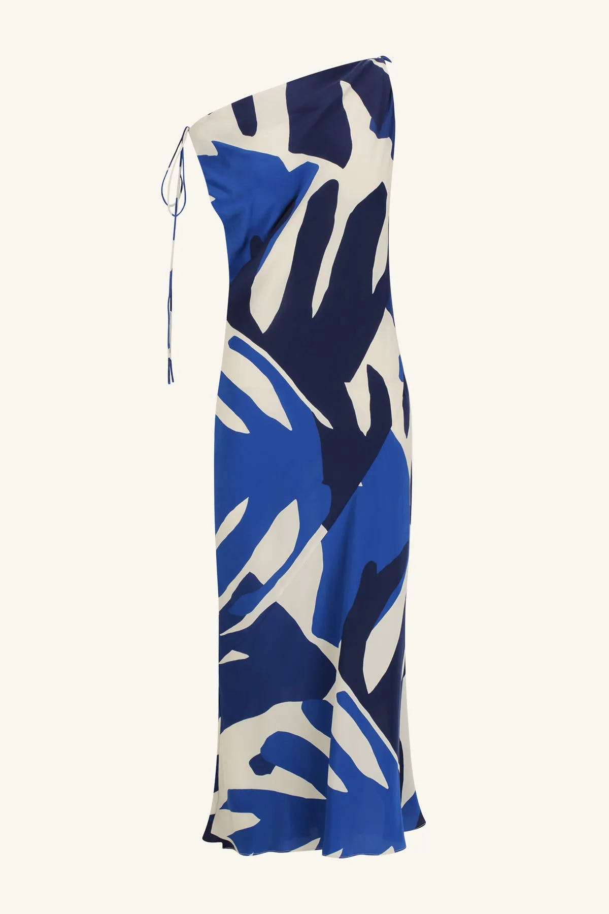 EDWARD SILK TIE MIDI DRESS