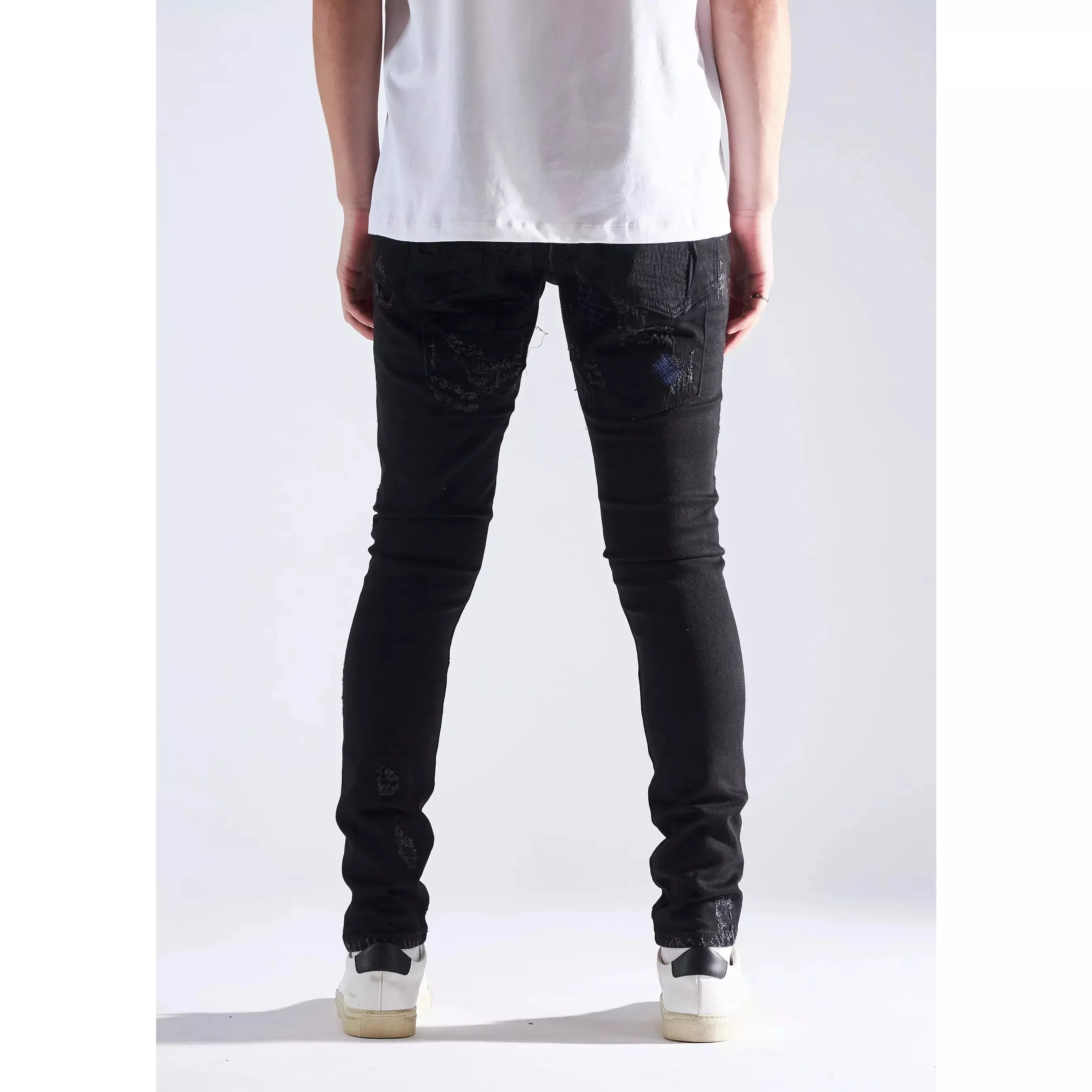 Embellish Barker Black Ripped Denim Jeans (EMBHOL21-1-16)