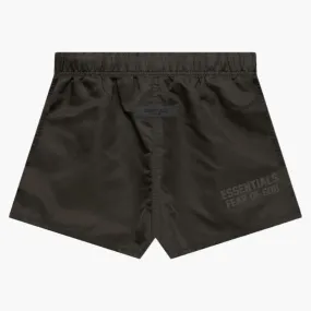 Fear Of God Essentials Nylon Running Shorts Off Black