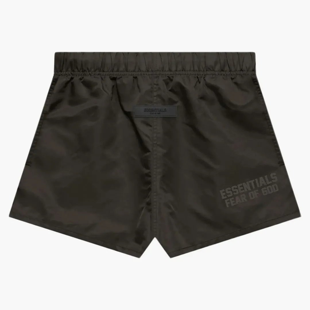 Fear Of God Essentials Nylon Running Shorts Off Black