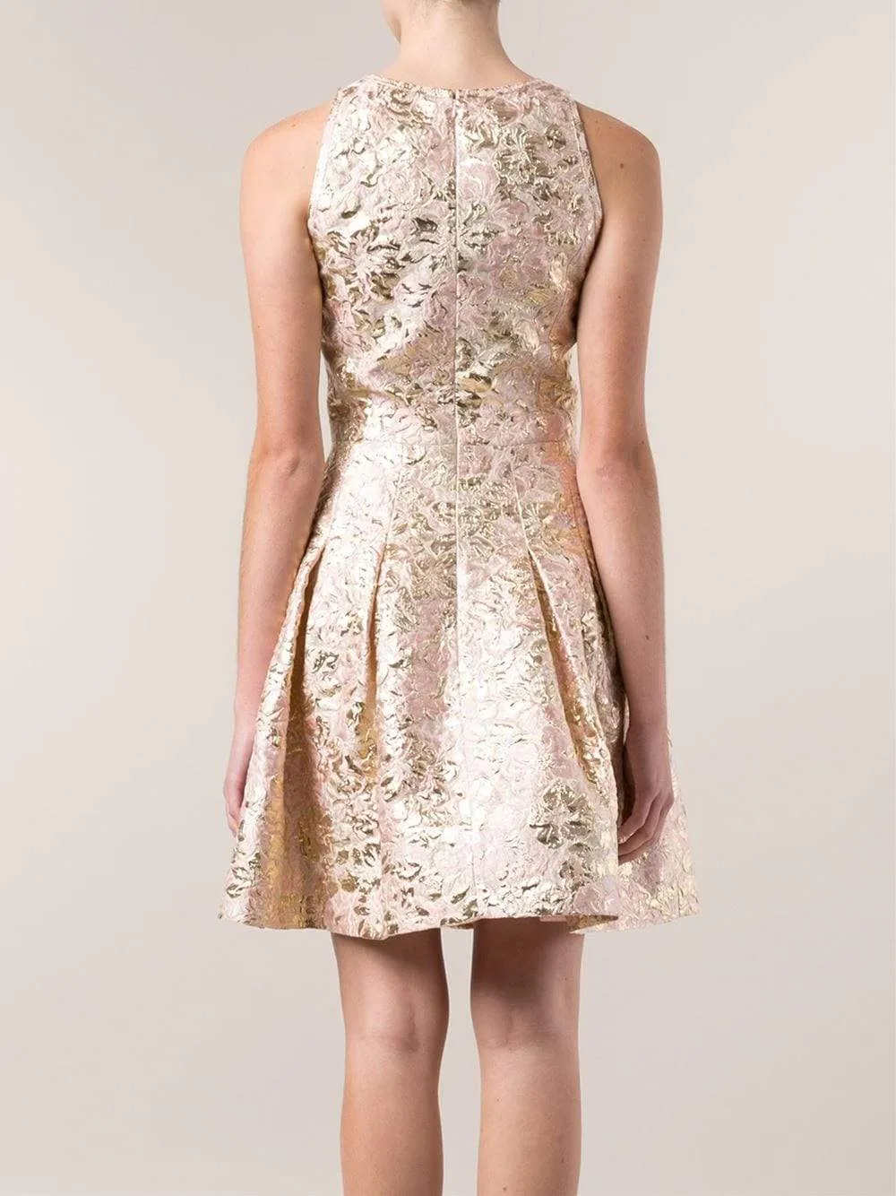 Floral Brocade Cocktail Dress