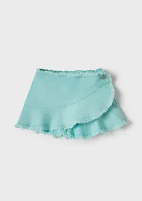 girls ruffle denim shorts