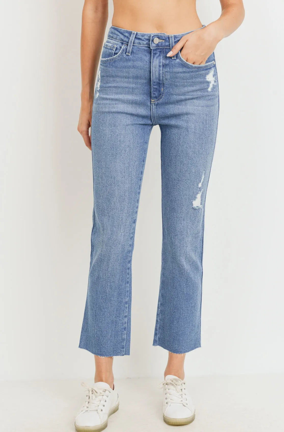 High Rise Straight Leg Denim