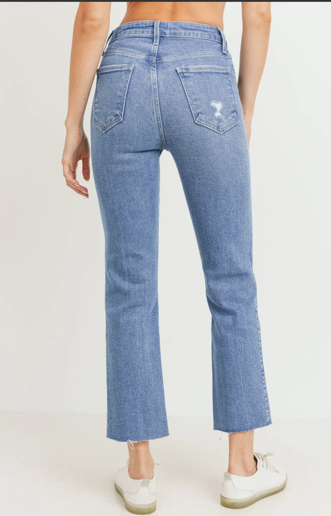 High Rise Straight Leg Denim
