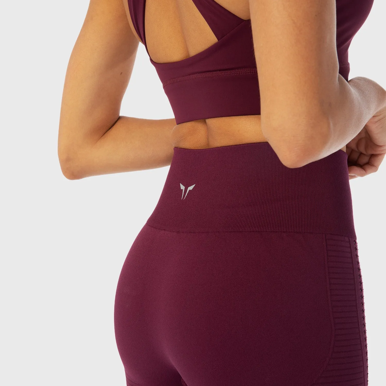 Infinity Seamless Workout Leggings - Grape