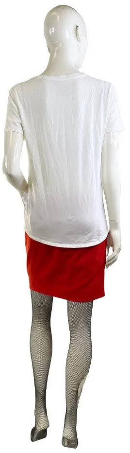 J. Crew Skirt Red Wool Size 2 SKU 000317-2