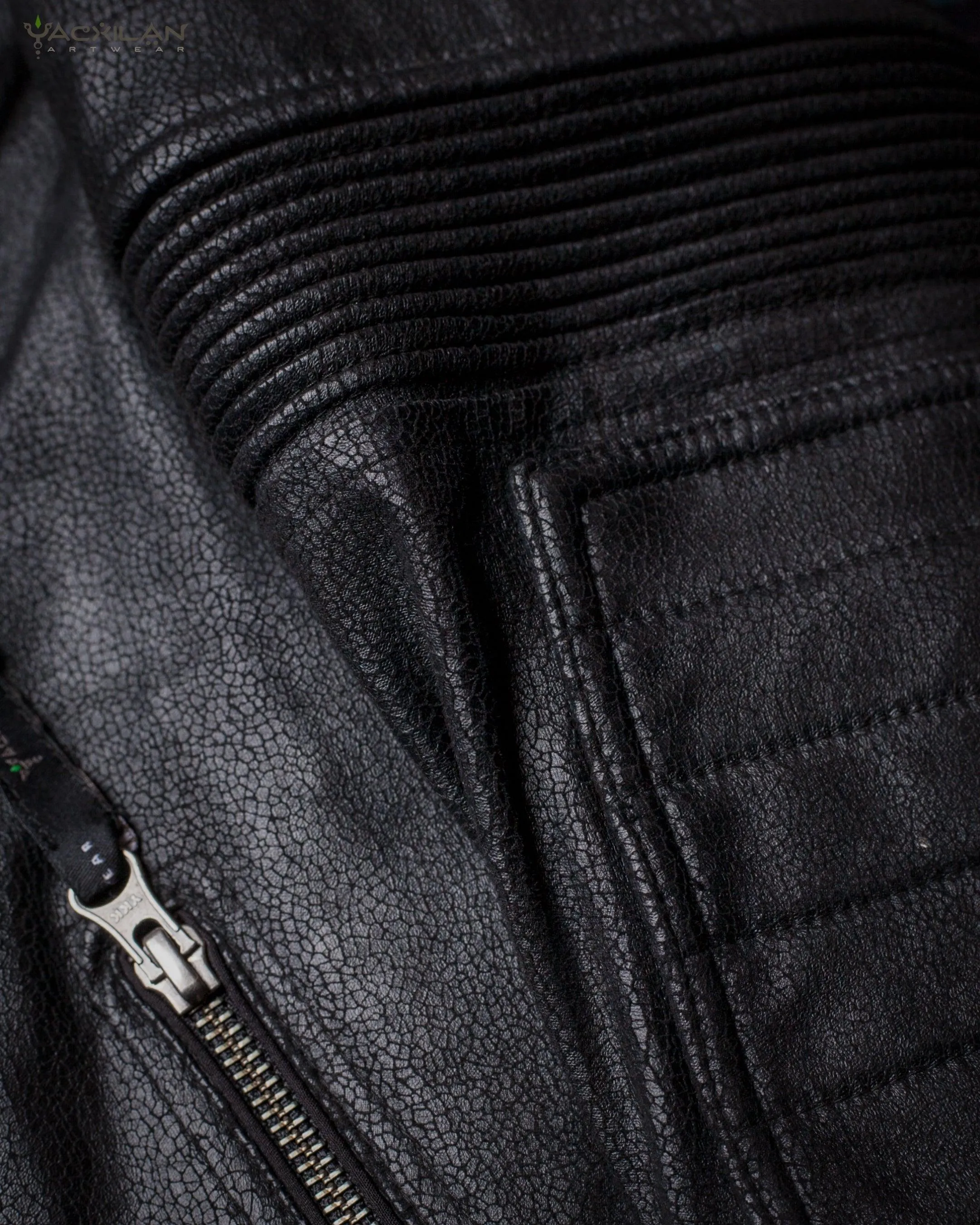 Jacket Men / Fake Leather Snake - BLACK