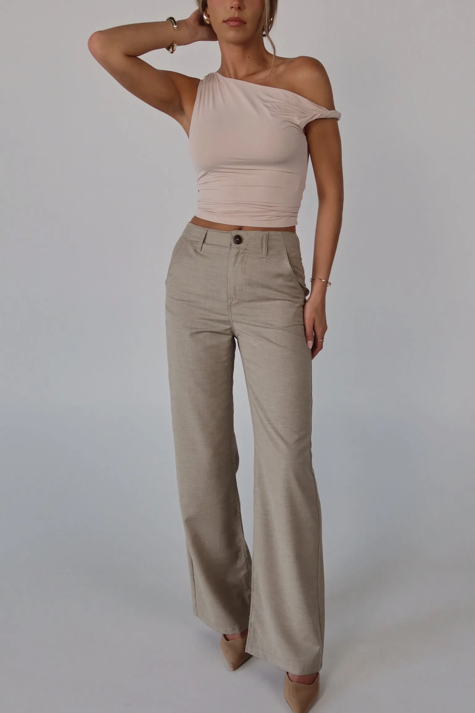 Jalynn Khaki Trousers