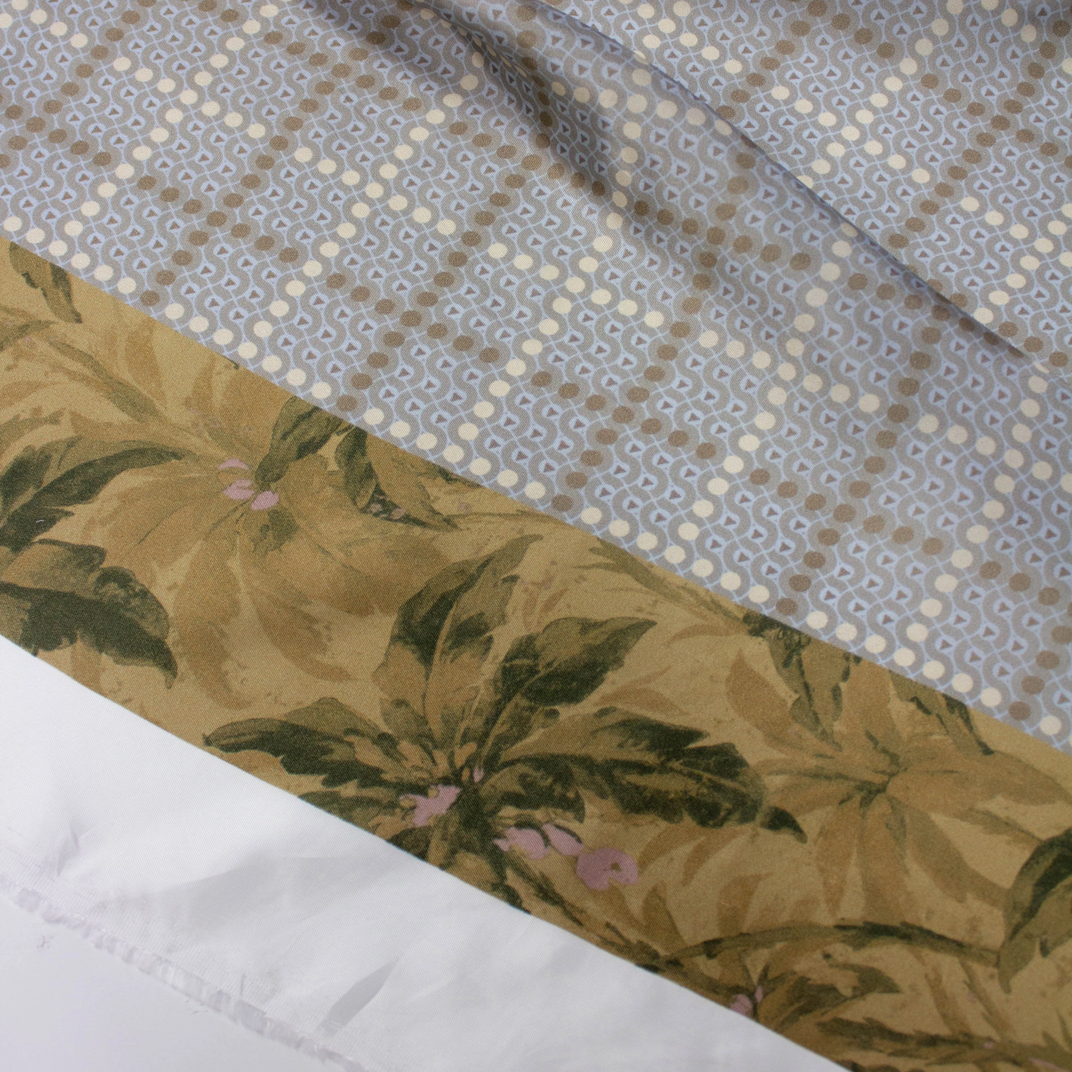 Jobe Grey Blue Abstract Viscose Twill PANEL 80CM