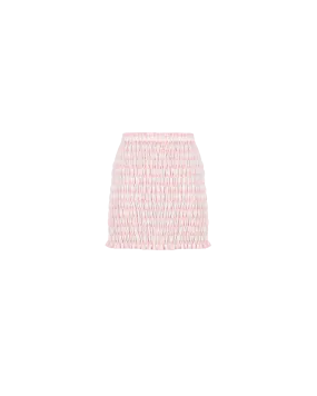 KLEIN GINGHAM MINI SKIRT PINK GINGHAM