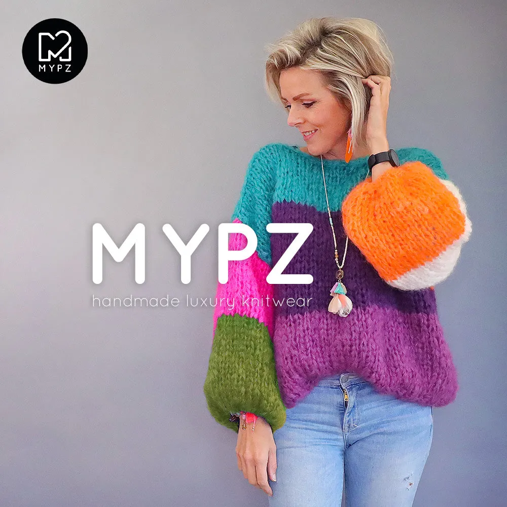 Knitting Kit – MYPZ Basic Chunky Pullover Mila No15 (ENG-NL-DE-FR-ES)