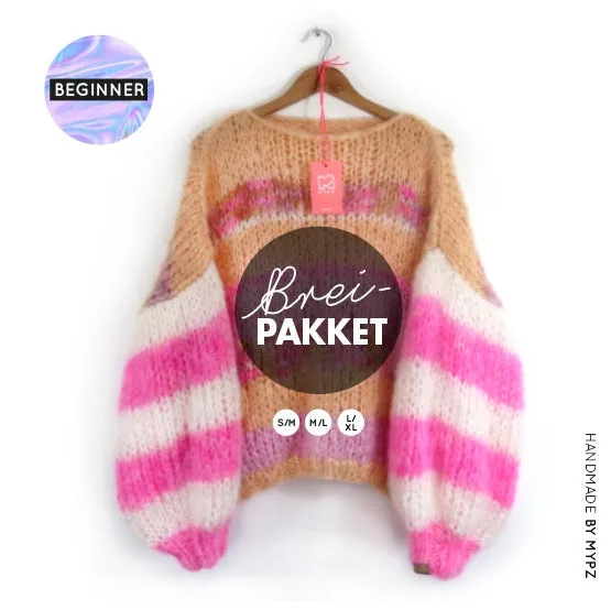 Knitting Kit - MYPZ Basic Chunky Pullover Soft Love - Beginner (ENG-NL)