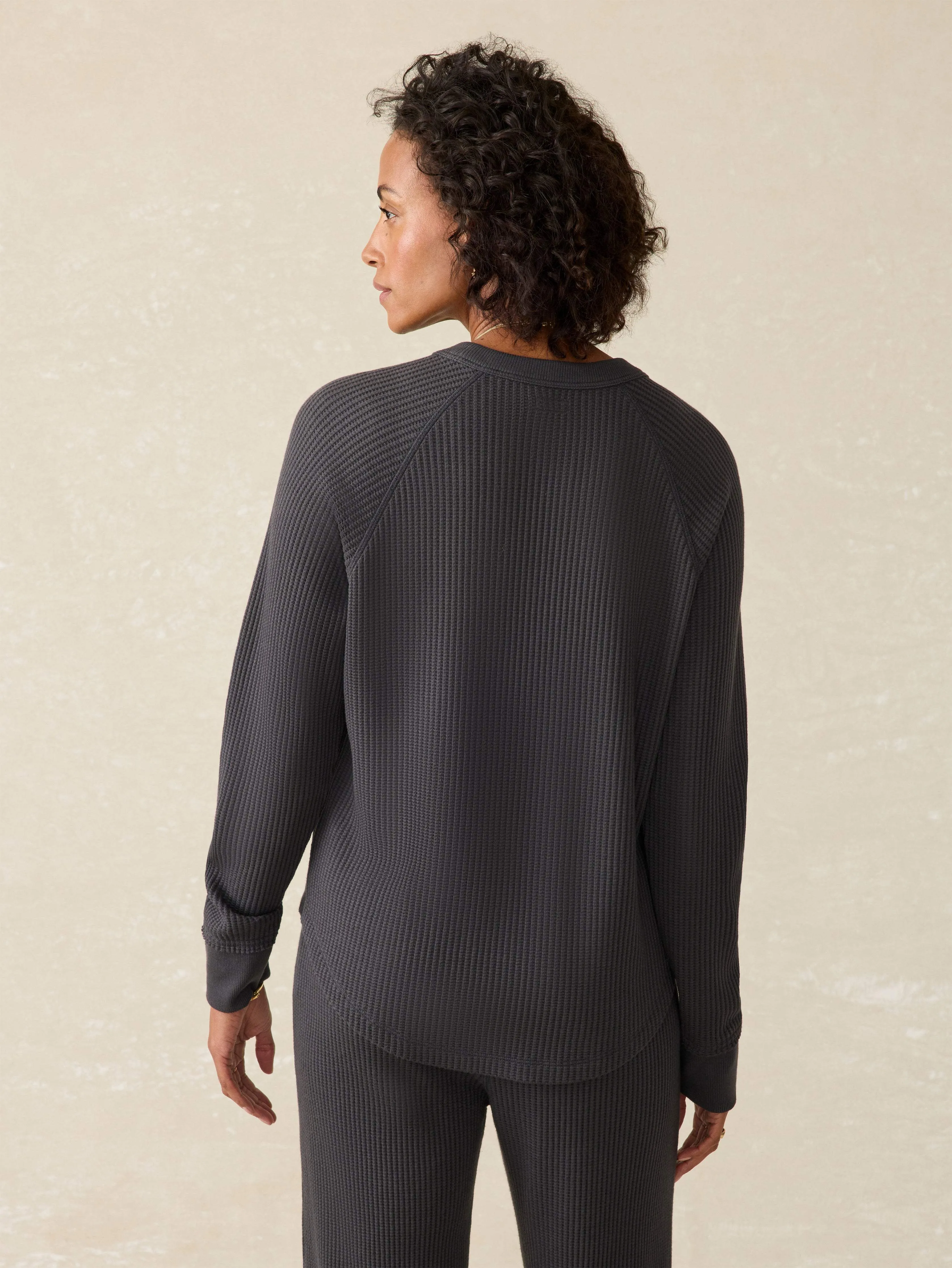 Legend™ Waffle Layering Crew - Black