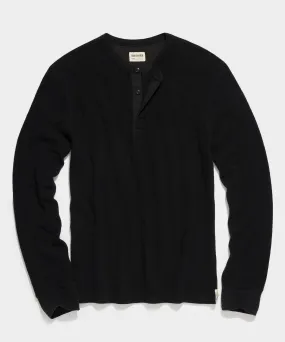 Lightweight Mini Waffle Henley