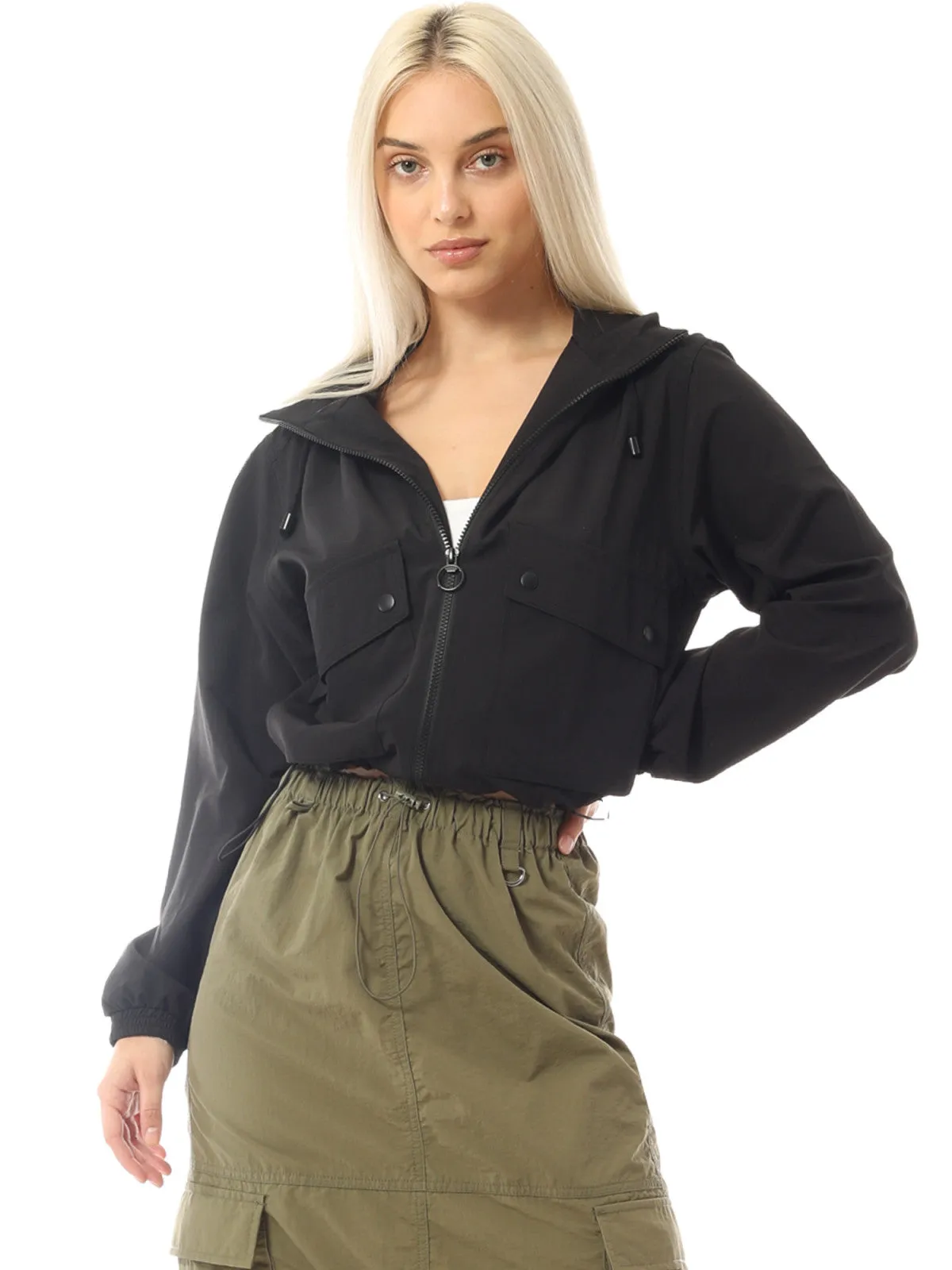 Lightweight Y2K Cropped Jackets Yoga Quick Dry Windbreaker Zipper Jackets Workout Running Hoodie Jackets