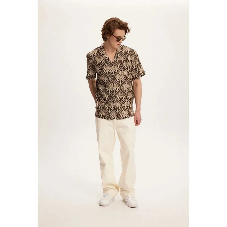 Linen Printed Yacht Shirt - Kuwalla
