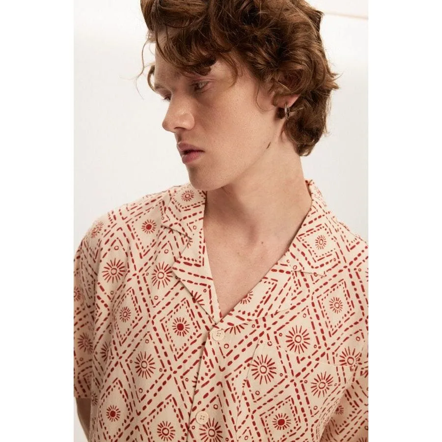 Linen Printed Yacht Shirt - Kuwalla