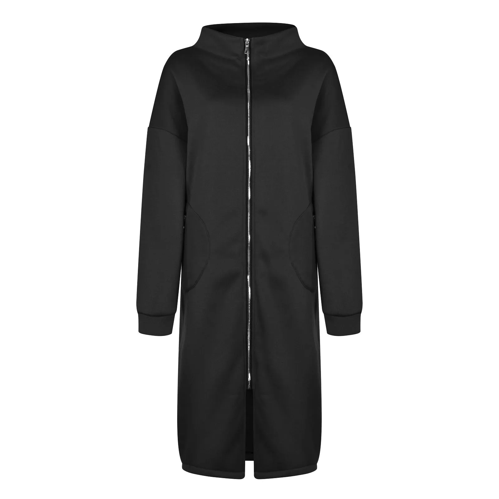 Loose Long Sleeve Zipper Hooded Oversized Windbreaker
