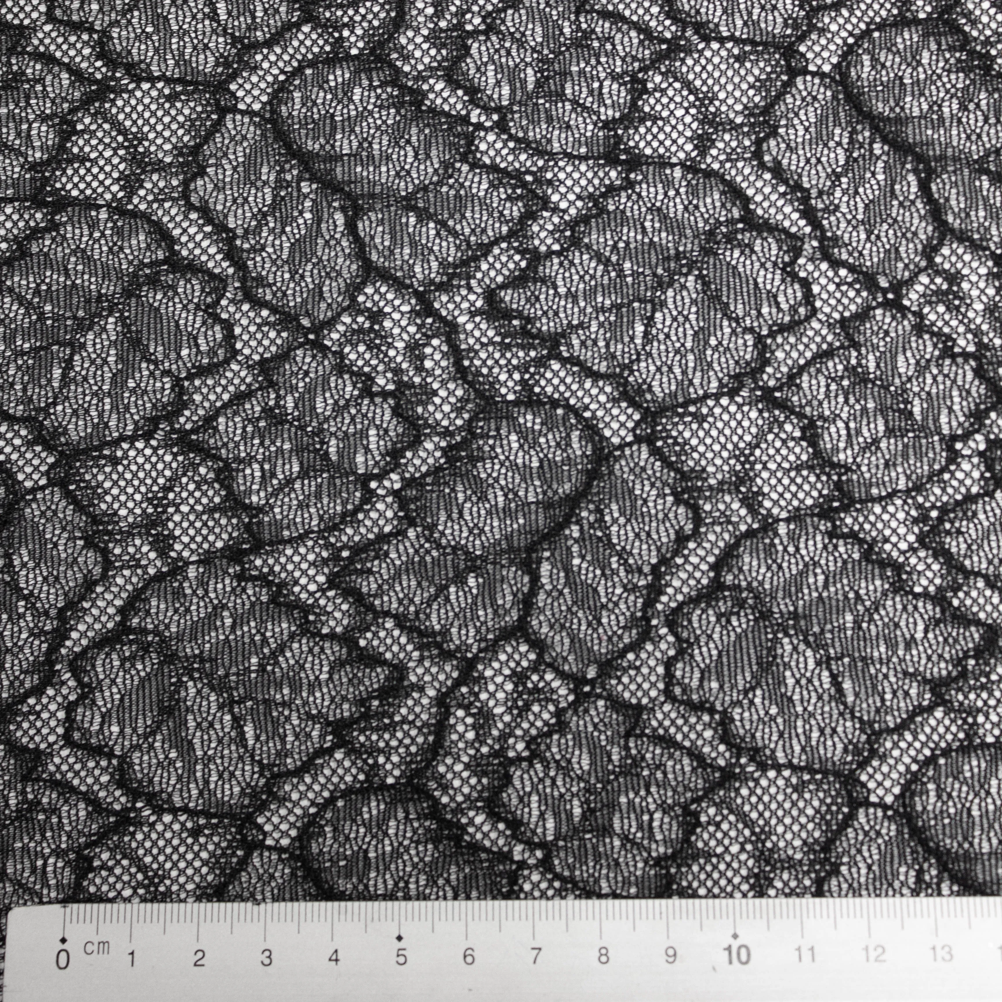 Lykie Black Floral Polyamide Lace Stretch