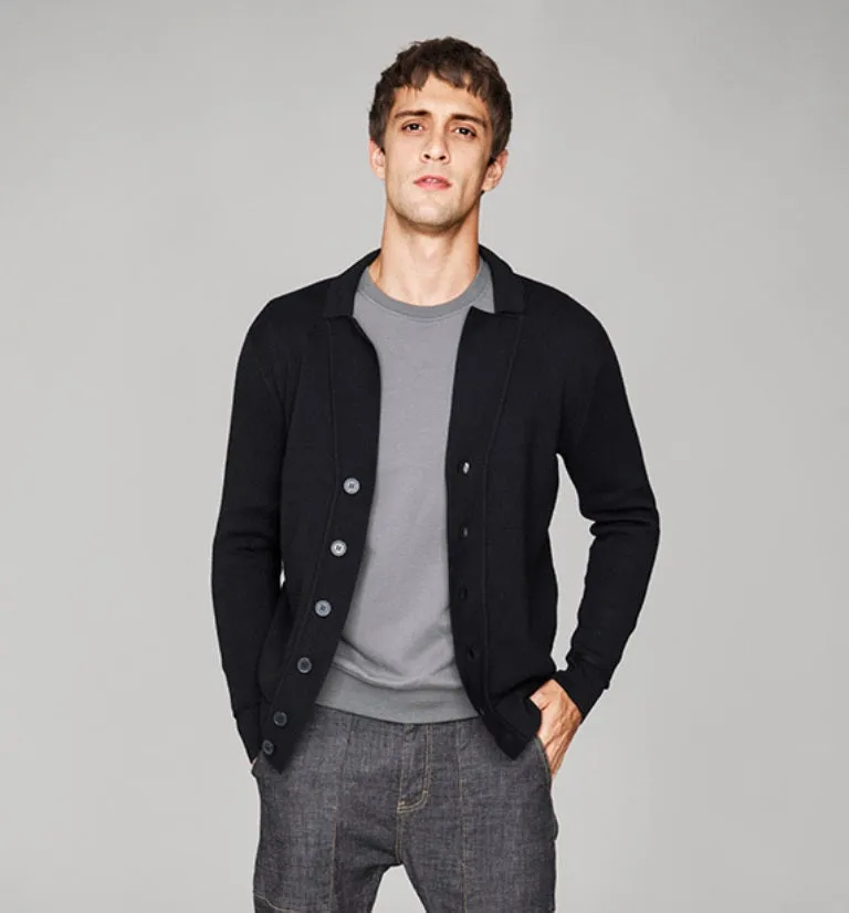 Men's Autumn Knitted Slim Cardigan