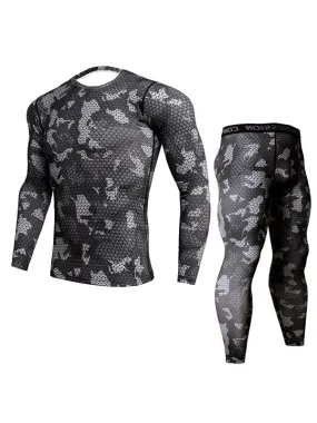 Men's Camo Quick-Dry Tracksuit Set