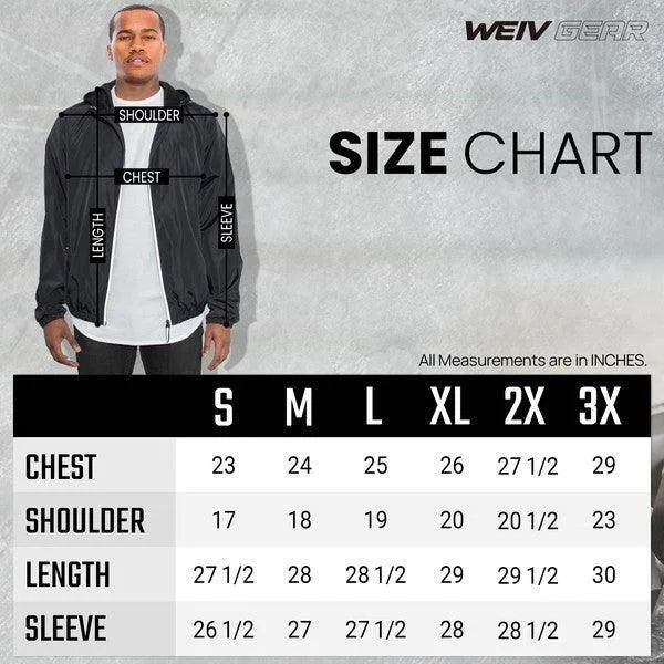 Mens Lightweight Hooded Windbreaker Jackets