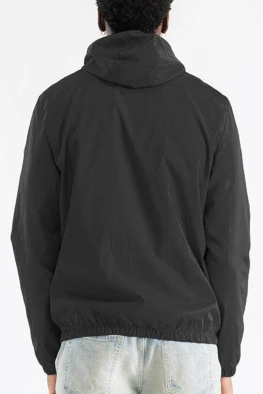 Mens Lightweight Hooded Windbreaker Jackets
