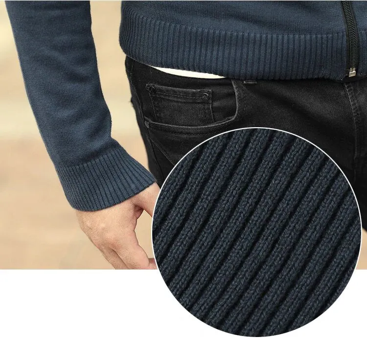 Men's Spring/Autumn European Style Cotton Knitted Slim Cardigan