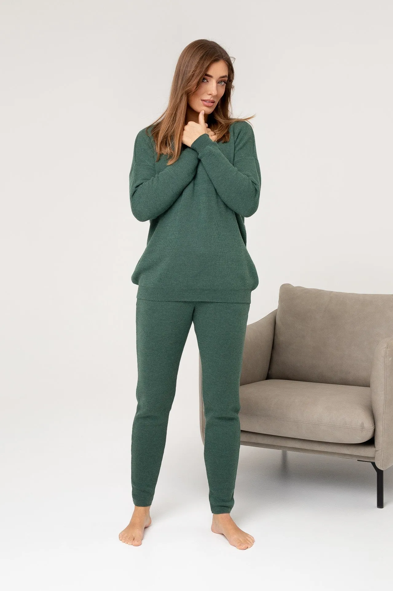 Merino Wool Suit - Basil