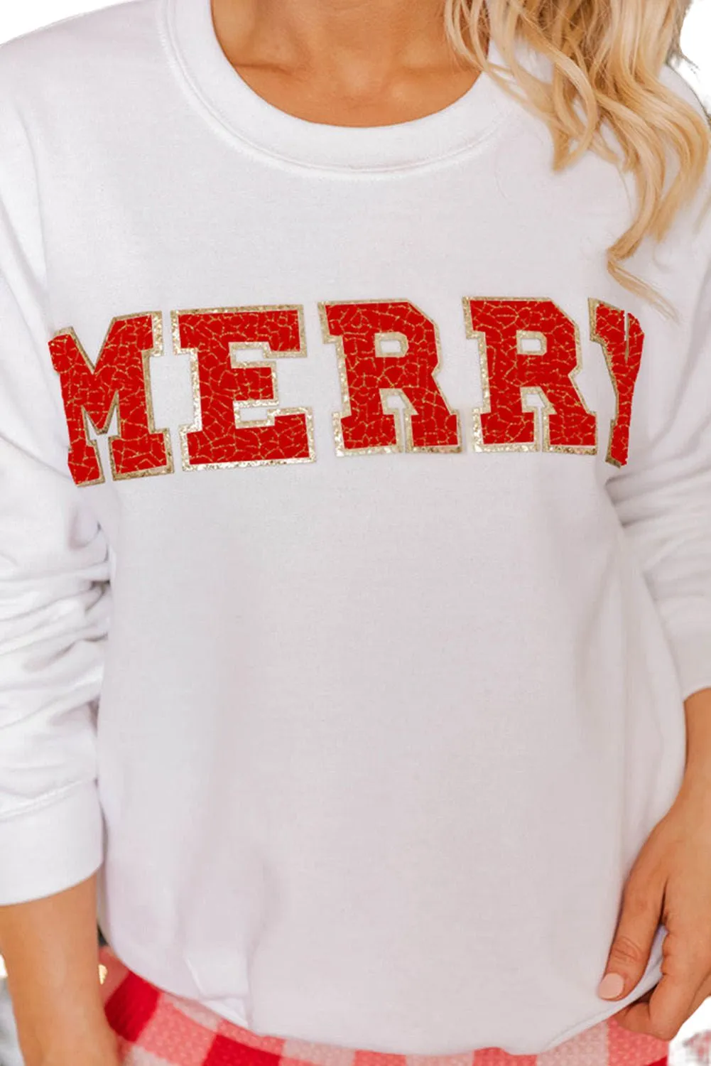 MERRY Graphic Pullover Sweatshirt