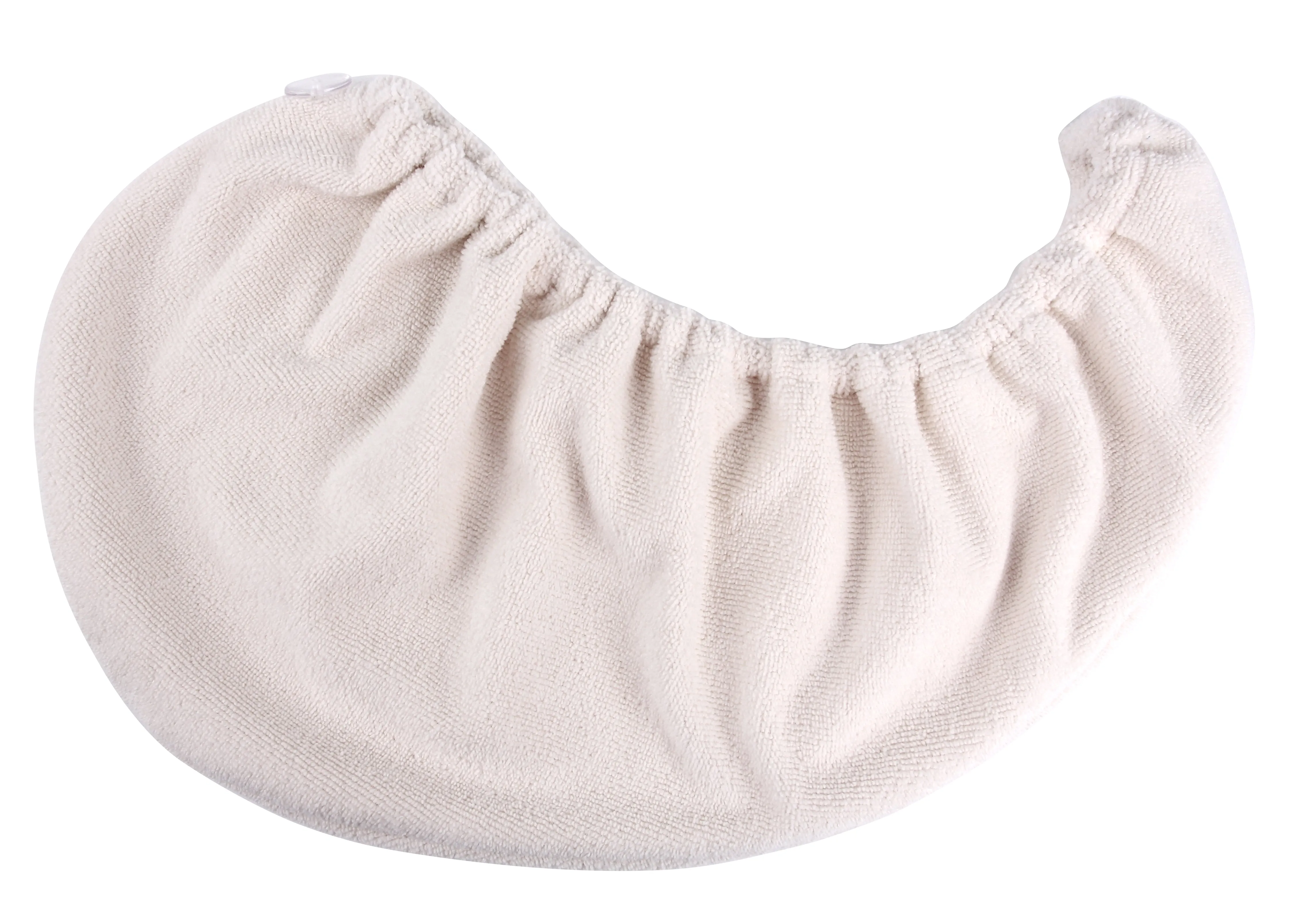 Microfiber Hair Turban for Long Hair, Set of 2 in White