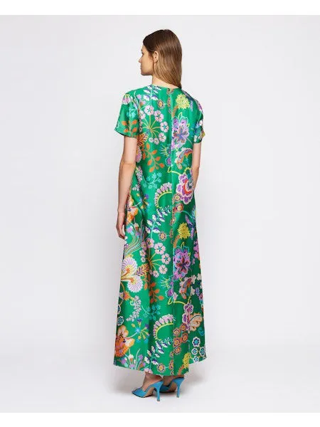MIRTO 1956 - FLORAL PRINT SILK DRESS