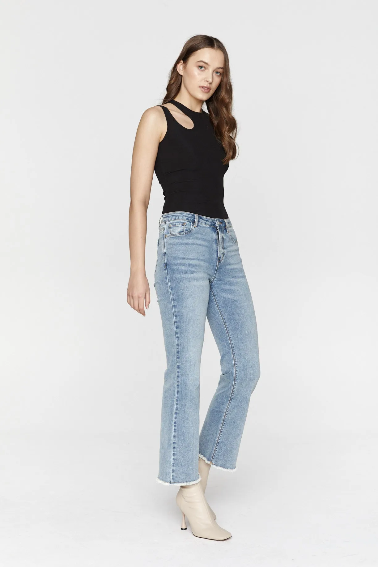 MOLLY FLARE JEAN - VINTAGE WASH