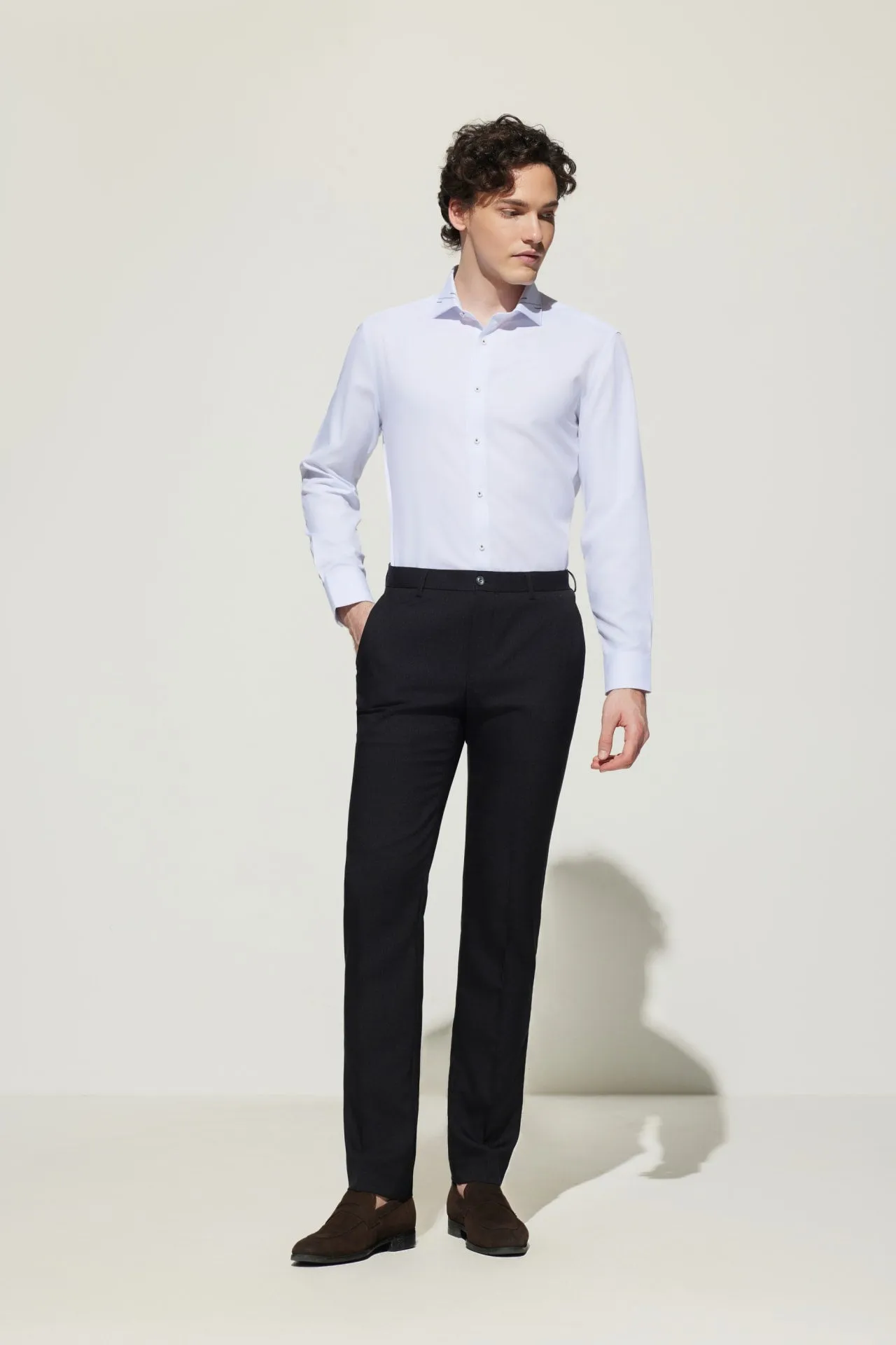 Non-Iron Dry Smart Fit Twill Shirt with Design Detail